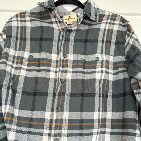 Woolrich Shirt Men’s Flannel Plaid Cotton Button Up Size Medium - Picture 3 of 7